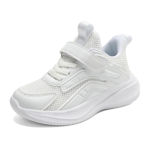 Children's small white shoes, boys 'shoes, girls' shoes, spring and autumn new white sneakers, casual boys 'mesh shoes, wavy shoes
