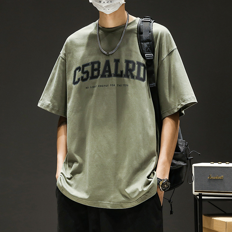 Summer base body-friendly trend short sleeve T-shirt with a round…