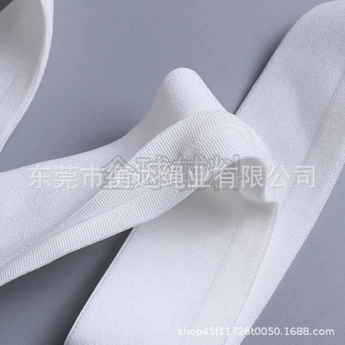 Stock 2.5-5cm Y-shaped unilateral abertura pantalones interiores cintura elástica de alta elasticidad doble borde de lana expuesta tiras de goma