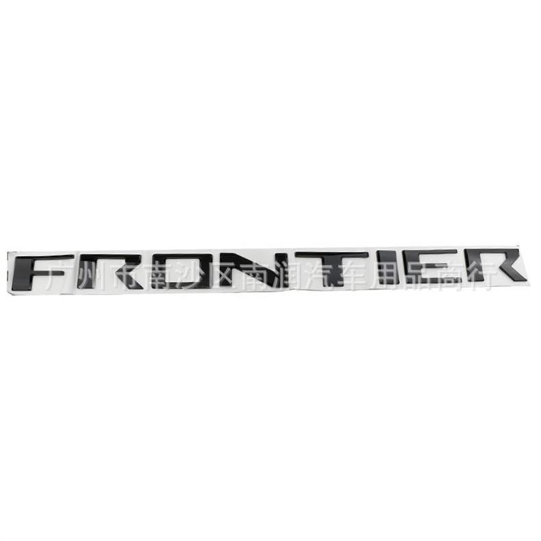 Suitable for Nissan FRONTIER tail box emblem, ABS pickup truck modification sticker, recessed emblem, plastic sticker