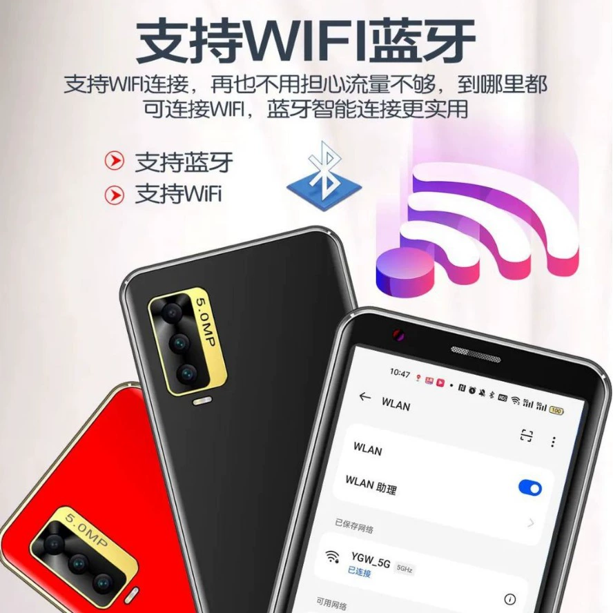 Смартфон Hongmi VIPMI VIPME с 3.5-дюймовым экраном, фронтальной и тыльной двойной камерой, Wi‑Fi, умный телефон для пожилых людей