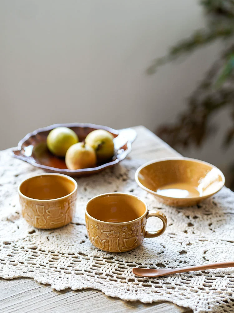 Yizi Burn/ручная чашка для кофе с рисунком реквизита