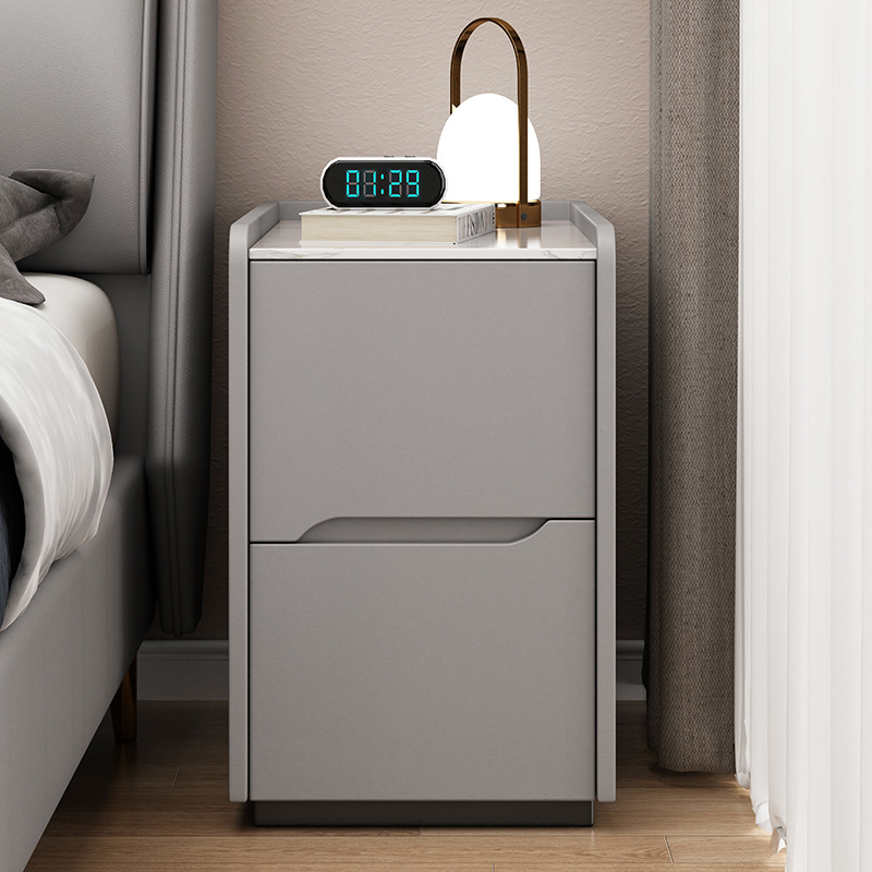 Super estrecha simple moderna meseta de cabecera lujosa alta sensación de madera sólida pequeña cama gabinete ultra estrecho gabinete de hendidura del dormitorio pequeño gabinete
