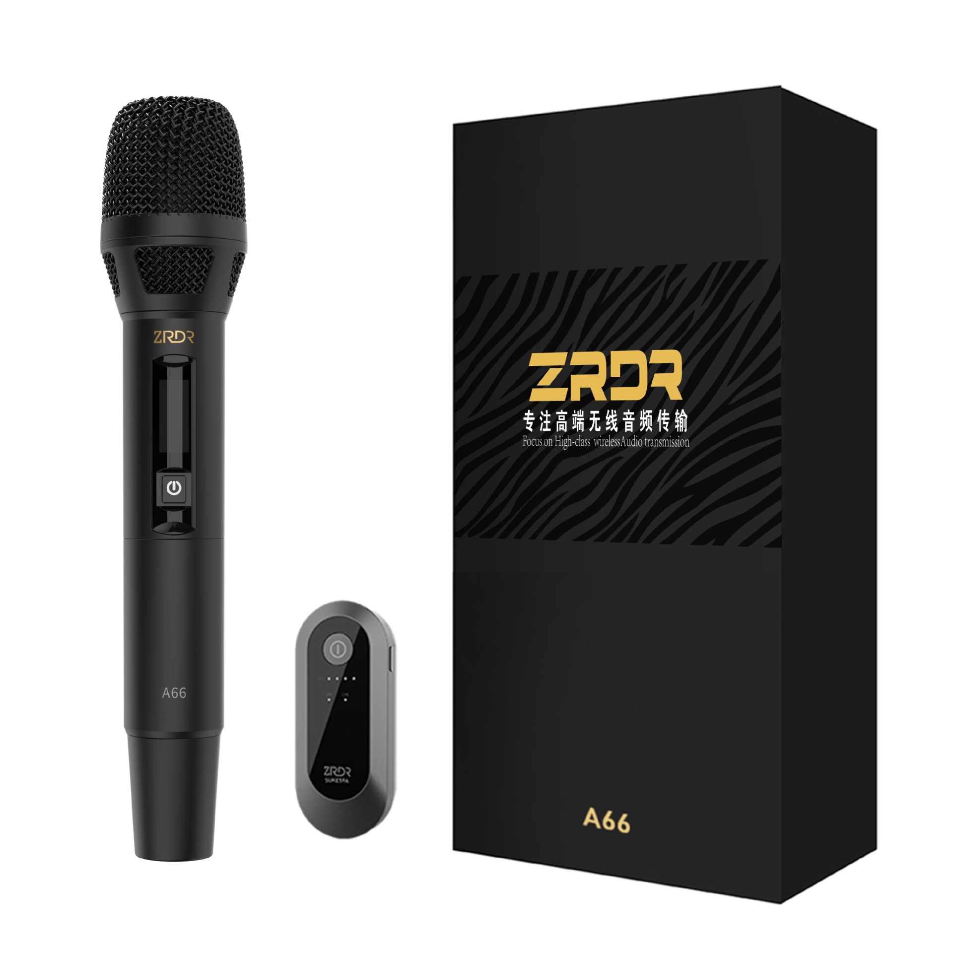 Zrdr A66 Wireless Microphone Microphone Hanover Sound Card Live Broadcast Sound Card Set Audio Outdoor Dynamic Microphone