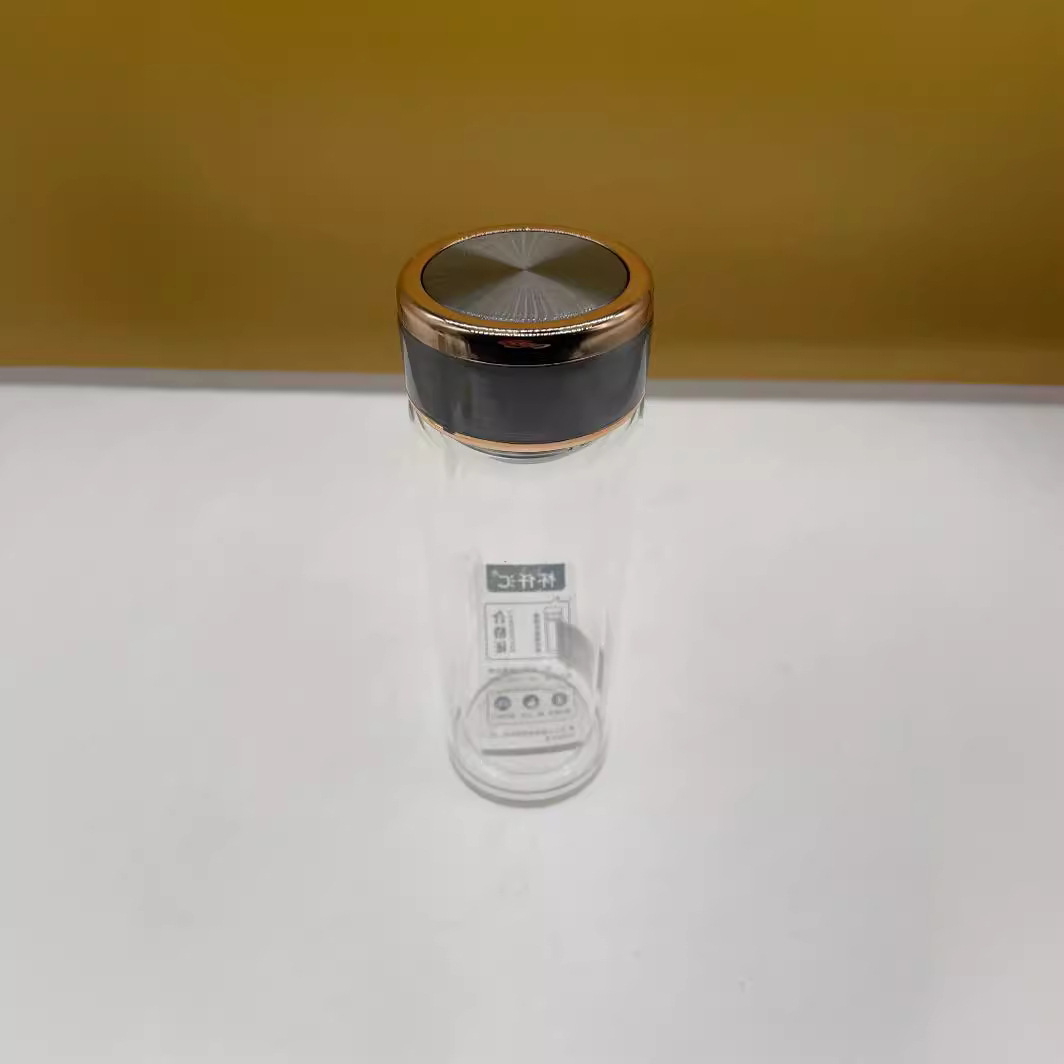 Tazas de vidrio 3011 tazas de vidrio transparente de té de flores portátiles tazas de agua domésticas con tazas de vidrio cubiertas fabricantes al por mayor