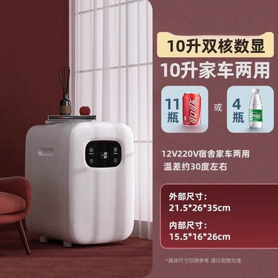 small household refrigerator, insulin cooler, Soyuducular - 10-liter-dual-core-digital-display-forced-cooling-unit-with-screenadjustable-temperature-control-from-2-65-degrees-celsius