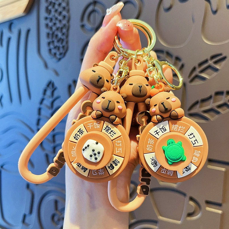 Оригинальный брелок с капибарой, милый мультяшный брелок с капибарой, подвеска для сумки интернет-знаменитости, небольшой подарок