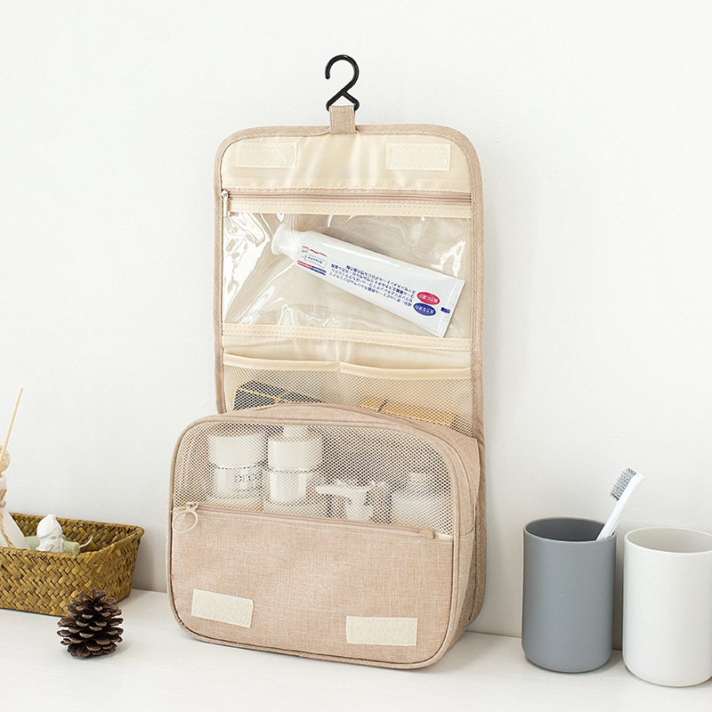 Mojado y seco separación portátil viaje gancho bolsa de lavado Oxford tela portátil gran capacidad bolsa cosmética lavado venta al por mayor