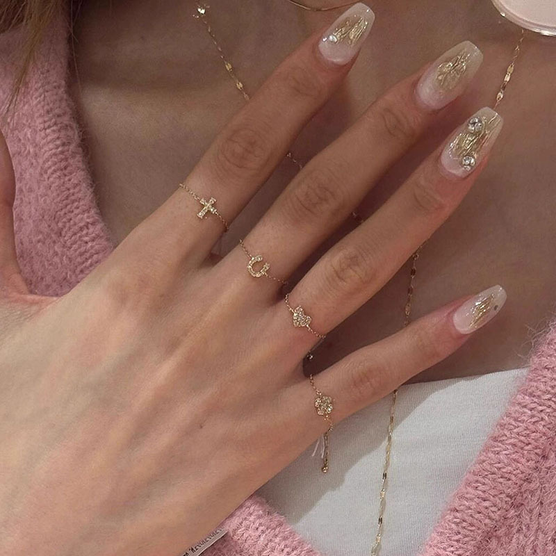 Minimalist Stackable Ring Set With Cubic Zirconia For Women_voghion.com