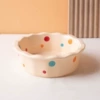 Beige (lace dot bowl)