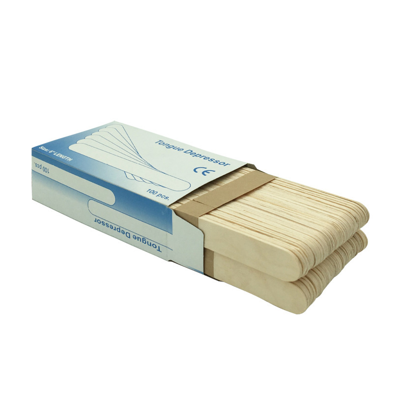 Cross-border wholesale disposable beauty salon special hair removal wax stick wooden tongue scraper wooden stick ice cream stick 100