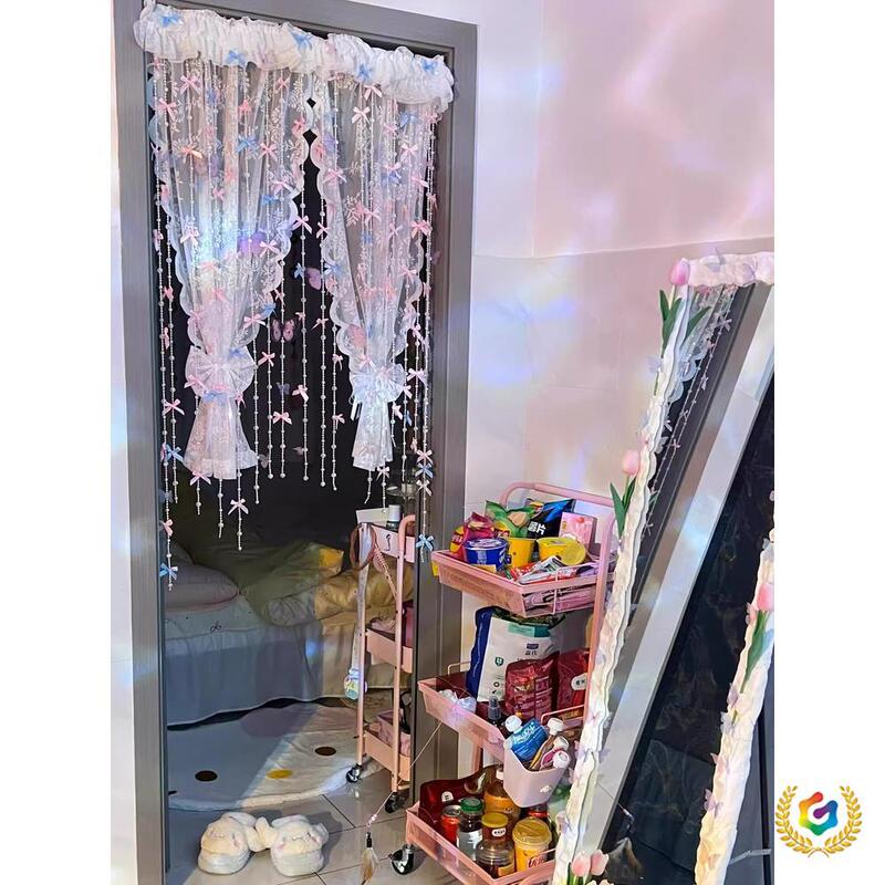 ⇜ Cute Bowknot Dreamy Bead Curtain for Bay Window, Living Room, Bedroom, Door Curtain, Ambiance Decoration, DIY Curtain Transformation ⇜ Cute Bowknot Dreamy Bead Curtain for Bay Window, Living Room, Bedroom, Door Curtain, Ambiance Decoration, DIY Curtain Transformation