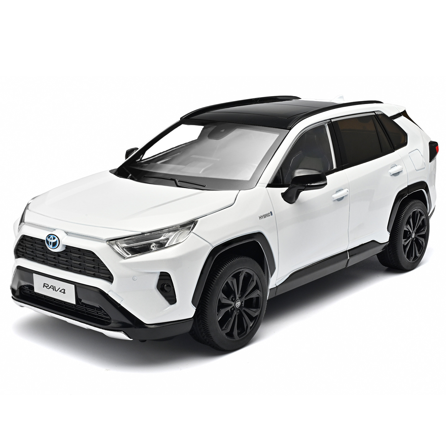 Auténtico 1: 18 Toyota Rongfang RAV4 modelo de automóvil de aleación deslizante puerta abierta para el hogar blando adornos de estilo atmosférico