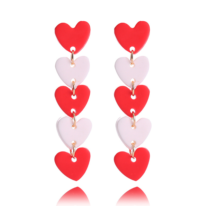 1 Pair Sweet Heart Shape Soft Clay Plating Women's Drop Earrings display picture 12