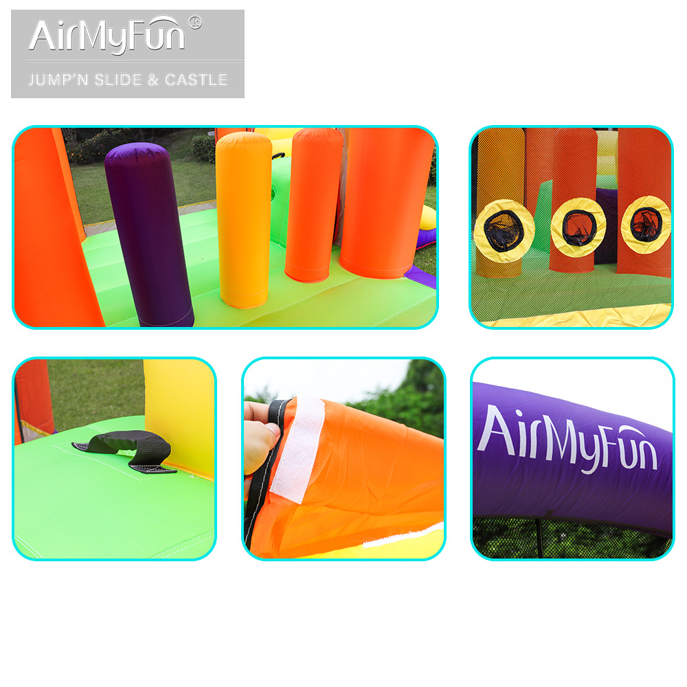 AMF | Castillo inflable para el hogar Diapositiva pequeña para niños Diapositiva inflable Hogar pequeño Castillo doméstico