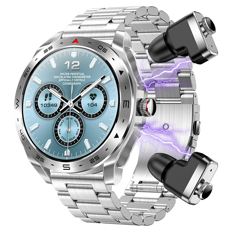 Nuevos auriculares de pulsera inteligente 2 en 1 reloj adulto para llamadas deportivas TWS auriculares Bluetooth reloj multifuncional