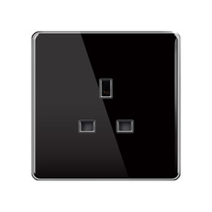 Outdoor86TypeDarkInstall13ADoubleUSBBritishStandardHongKongVersionMultifunction5PlugSwitchSocketPlate