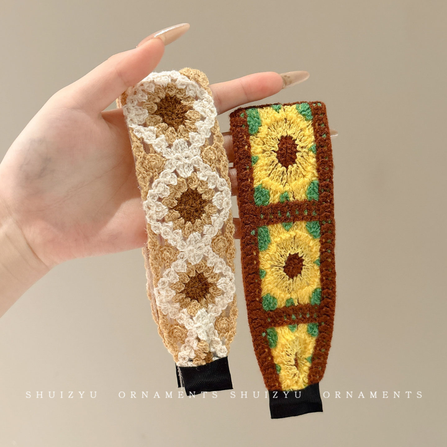 cinturón de cabello de lana femenina otoño invierno ancho borde red adornamiento para el cabello rojo tejido francés pequeño viento fragante banda de cabello de lana fijación de cabello temperamento banda de cabeza