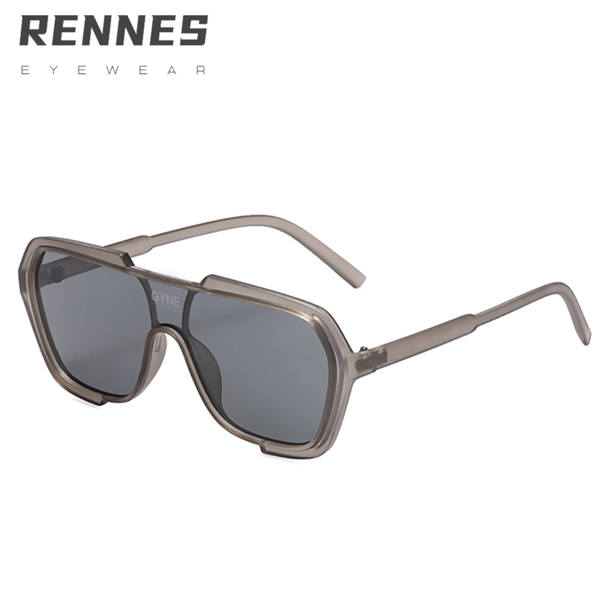 2022 Nuevo Marco grande gafas de sol de una pieza de moda punk gafas de sol de las mujeres gafas integradas gafas de sol europeas y americanas