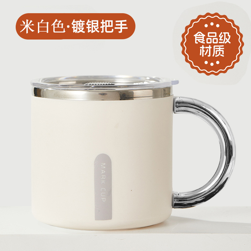 工場直送二重層断熱カップハンドル取り外し可能なマグカップ 304 ステンレス鋼の高価値ウォーターカップギフト|undefined