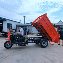 柴油三轮车农用自卸8-25马力果园运输三马子翻斗车工程柴油三轮车