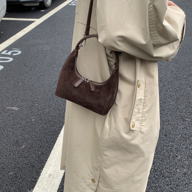 复古时尚饺子包女2025新款包包高级感轻奢小众通勤单肩斜挎手拎包|undefined