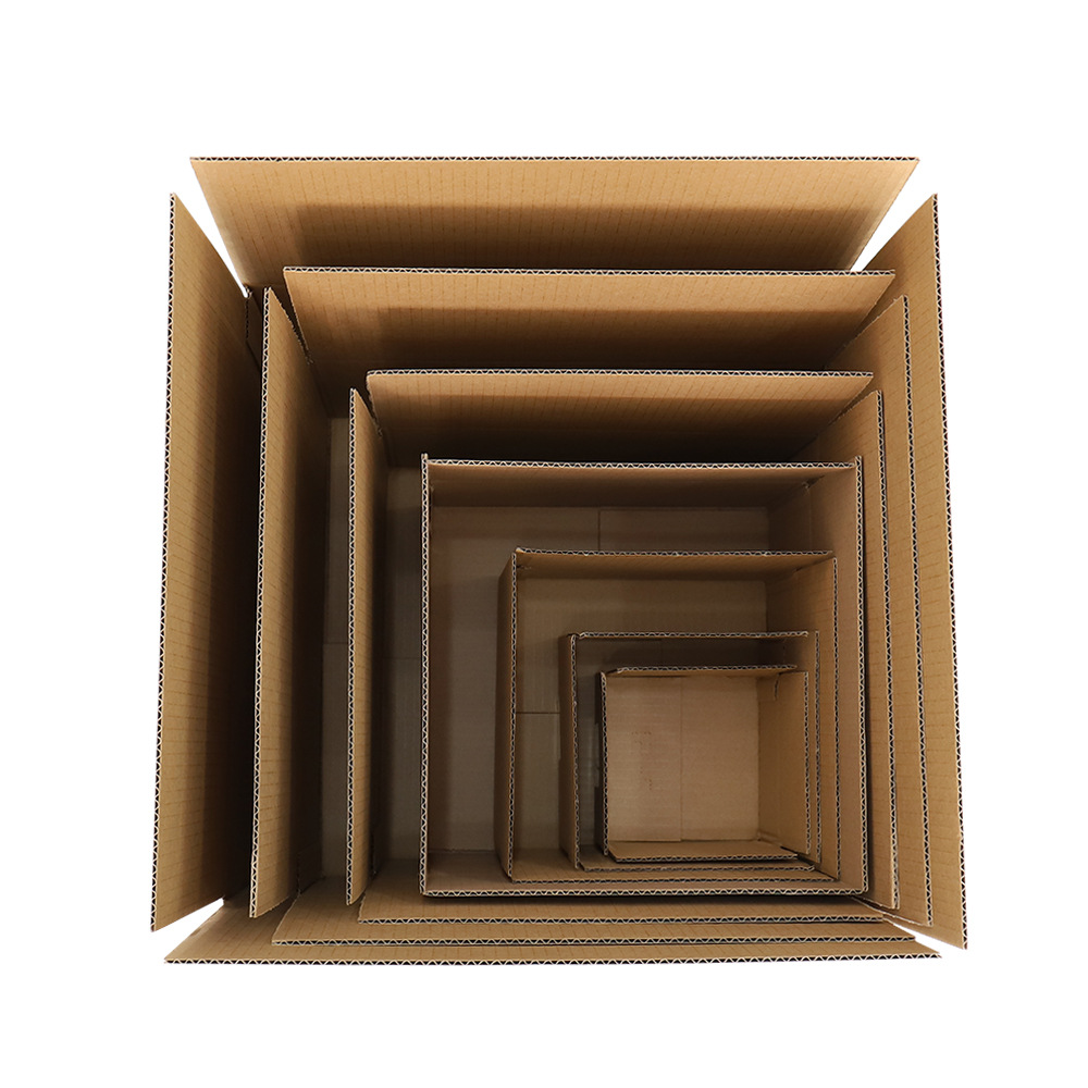 Factory direct sales square carton express packaging box postal delivery carton half height flat carton box