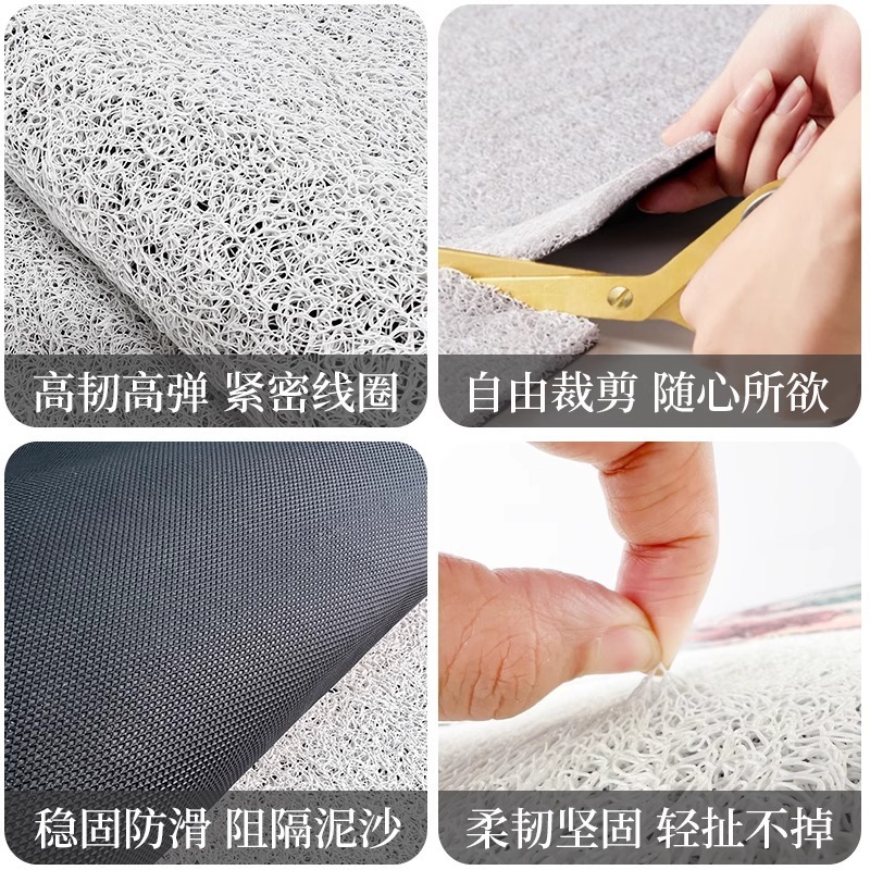 入户门地垫卡通玄关复古进门除尘地垫玄关刮泥蹭土丝圈地垫可代发|undefined