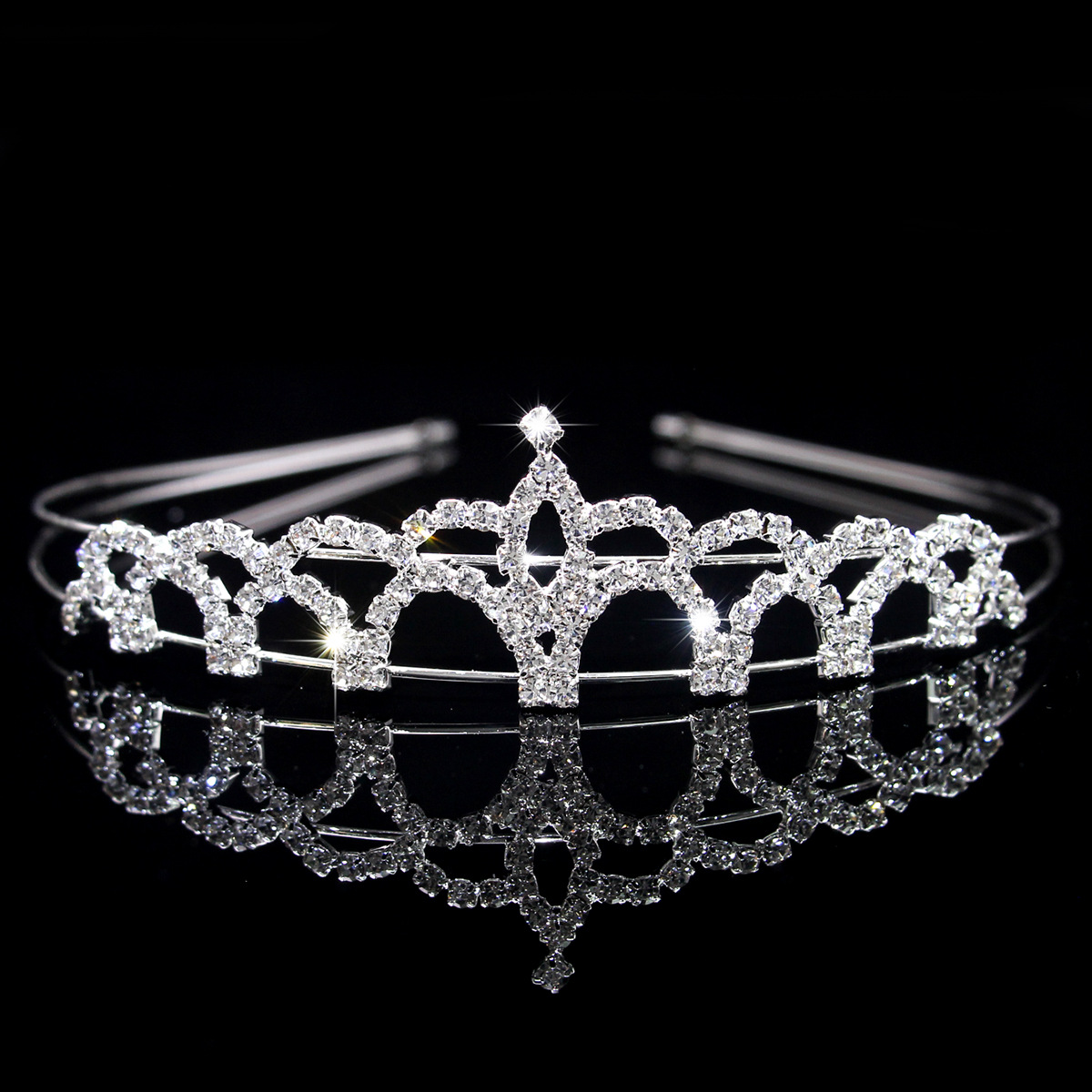 100g Weight Hair Band Hair Accessories Type 1 Piece Quantity Wedding, Banquet Occasion Rhinestone Material Crown Pattern Women's Gender Glam, Bridal Style Women's Glam Bridal Crown Rhinestone Hair Band 16