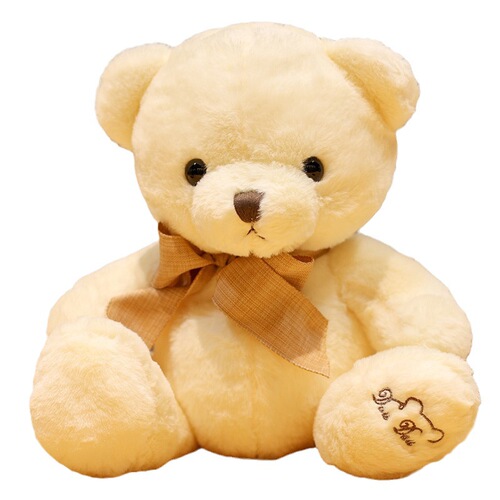 Bowtie Teddy Bear Plush Toy, Child Sleeping Pillow, Gift for Boys and Girls, Birthday Present