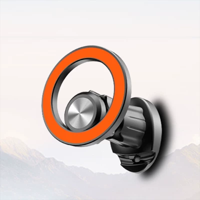Car phone holder outlet magsafe magnetic navigation - air-outlet-model-tg-t11s-customized-ames-orange-bare-metal-color-box-packaging