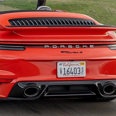 Car logo – for the New Porsche 992 - old-style-split-911-matte-red