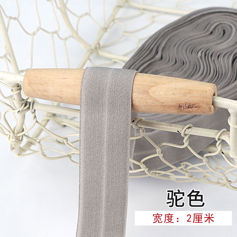 Tira de borde elástico de algodón accesorios de tela tira de borde de ropa de bebé cinta ropa interior banda elástica correa de tela plegable