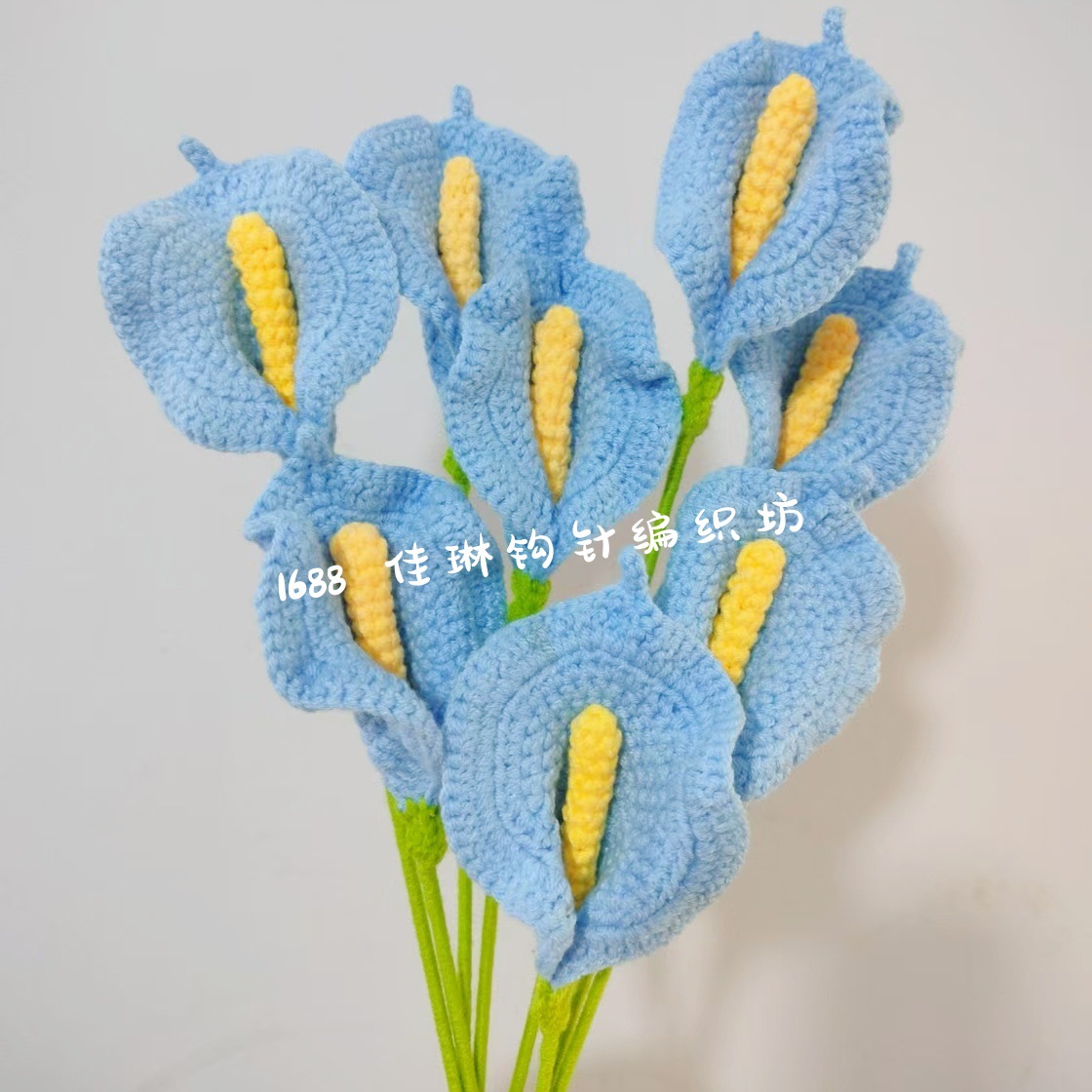 Productos acabados de lana tejida a mano flor de punto de hippopotamus imitación flor inmortal flor creativa ganchillo decoración ornamentos florales