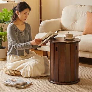 Solid Wood Stacked Stool Combination Coffee Table Round Stool Household Stacked Dining Table Bench Modern Chinese Dining Chair