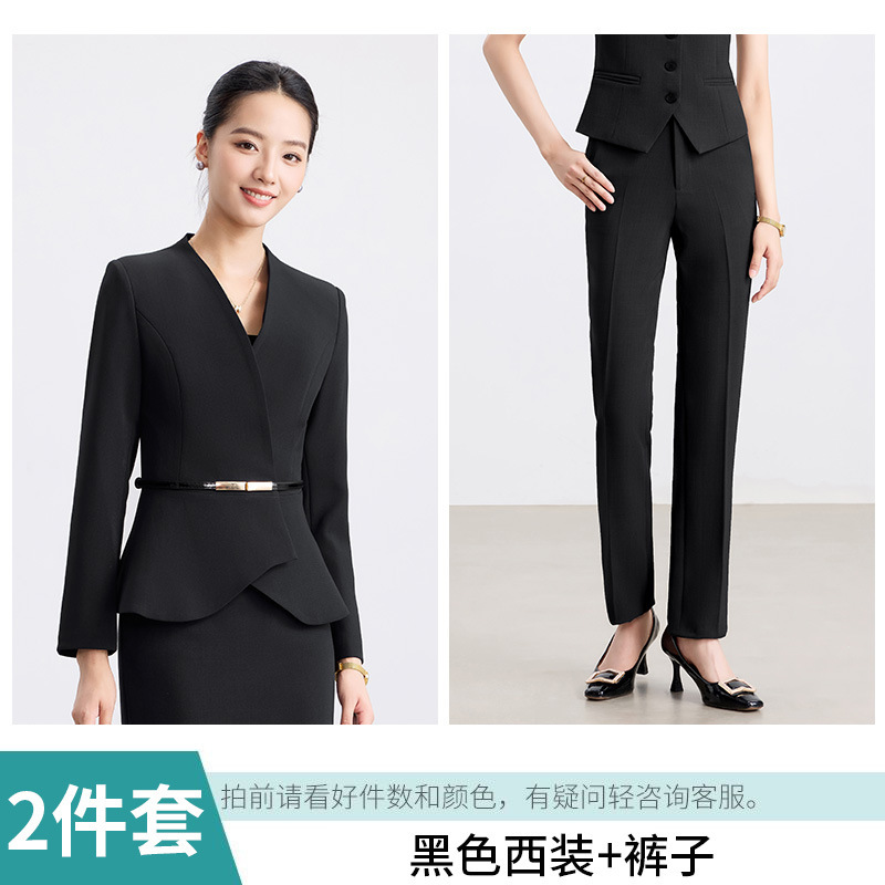 医美酒店前台西装套装女工作服OL通勤美容师珠宝金店职业装女正装|undefined