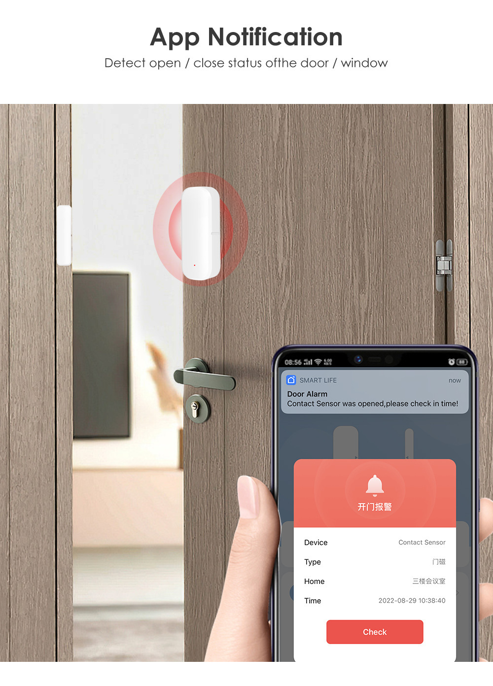 Smart WiFi Door and Window Sensor