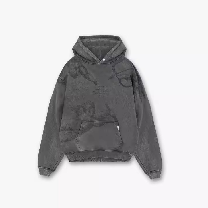Represent Icon Member Club Cursive Logo Print New Versatile High Street Unisex Hooded Sweatshirt Represent Icon Member Club Cursive Logo Print New Versatile High Street Unisex Hooded Sweatshirt