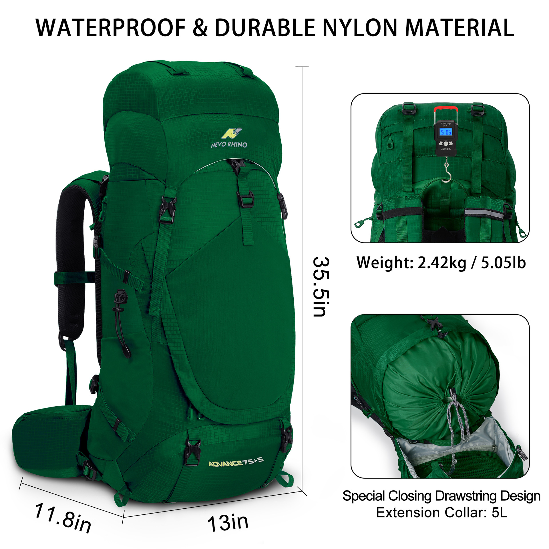 ActiveGo Cross-border New 80L Large Capacity Waterproof Hiking For Men And Women, Double Shoulder Casual Sports Trekking Outdoor_voghion.com