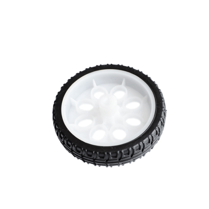 DIY 轮子机器人轮胎TT马达 robot智能车平台小车电子设计玩具521