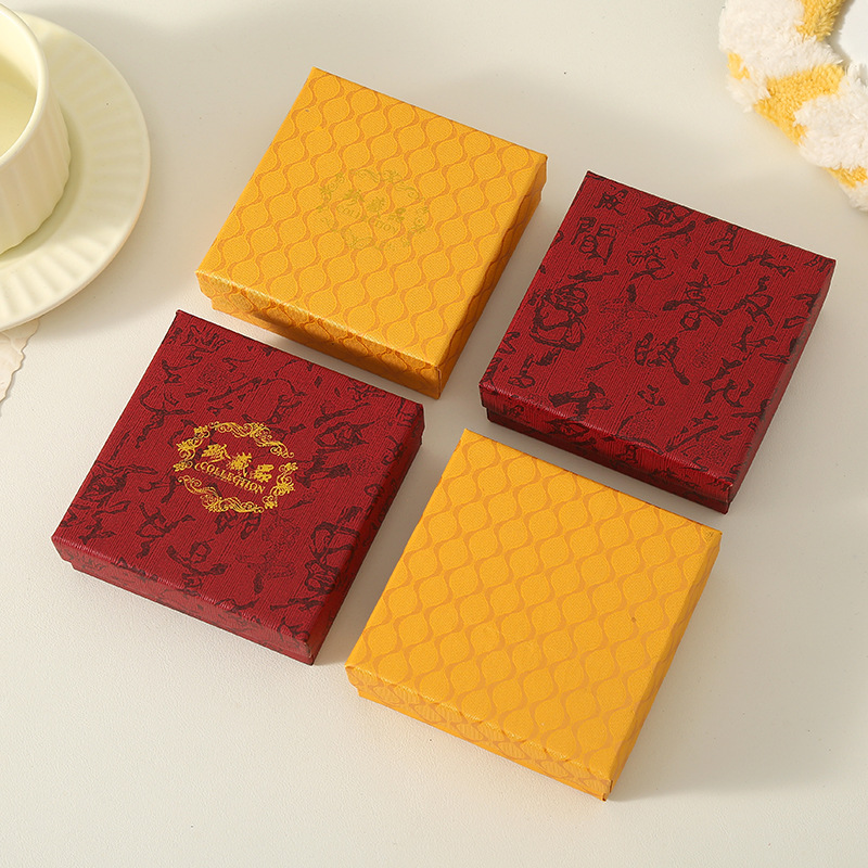 中式灯笼纹纪念品节日礼盒包装 手链盒项链珠宝盒手镯礼品纸盒