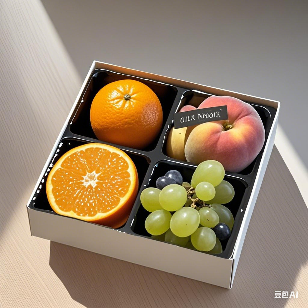 Caja de embalaje de corte de frutas y frutas plegables de una sola caja de plástico de papel antivaho desechable de cuarenta y nueve compartimentación de frutas y verduras con tapa