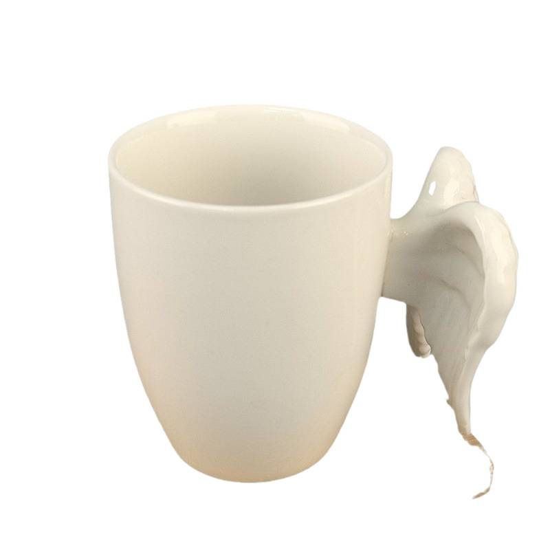 Ángel de cerámica 3D estereoscópico asa mango taza ángel personalidad taza de café taza de agua taza de regalo