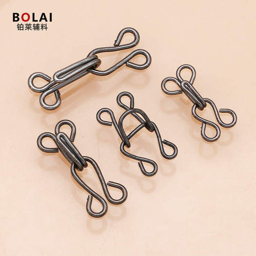 Wholesale style buckle underwear bra invisible hook buckle fur coat hand-sewn buckle coat collar hook trousers hook