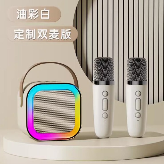 K12 Bluetooth スピーカー ミニカラオケマイク ワイヤレスオールインワンカラオケ 歌うと歌う ファミリー KTV 高品質|undefined