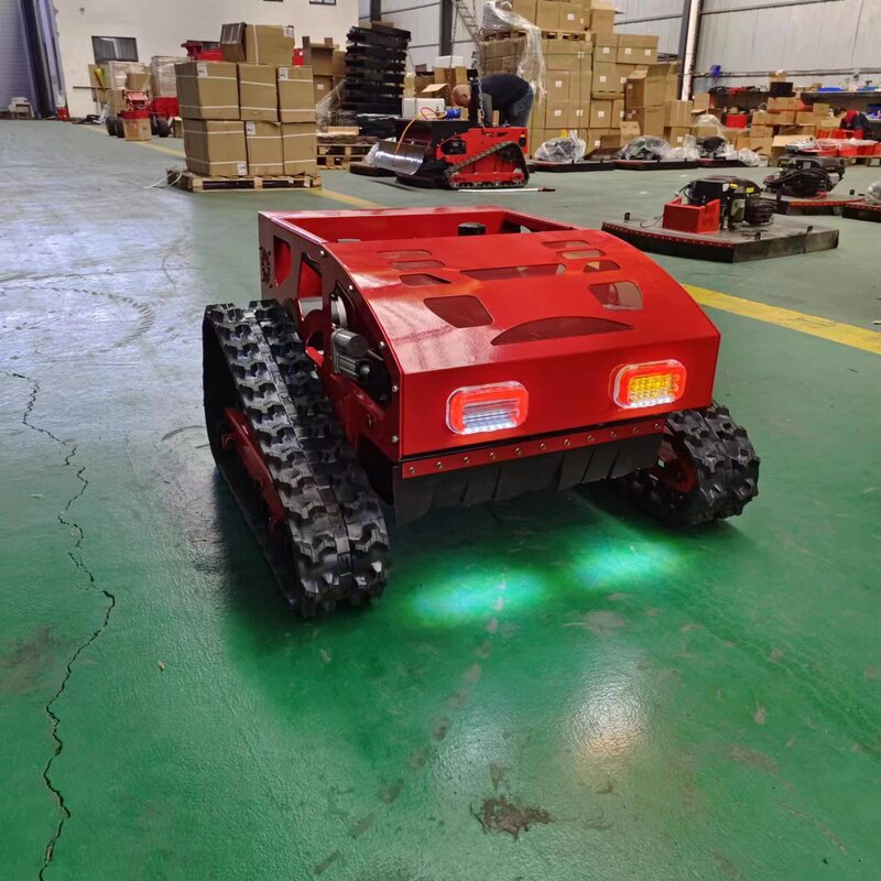 Manufacturers export small remote control lawn mower Orchard wasteland slope intelligent lawn mower 7.5 horsepower weeding vehicle