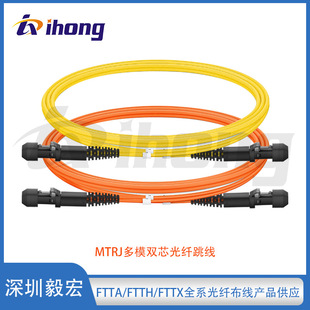 Mtrj Dual-Core Optical Fiber Jumper Single Multi-Mode Fiber Core Male and Female Head Customized on Demand