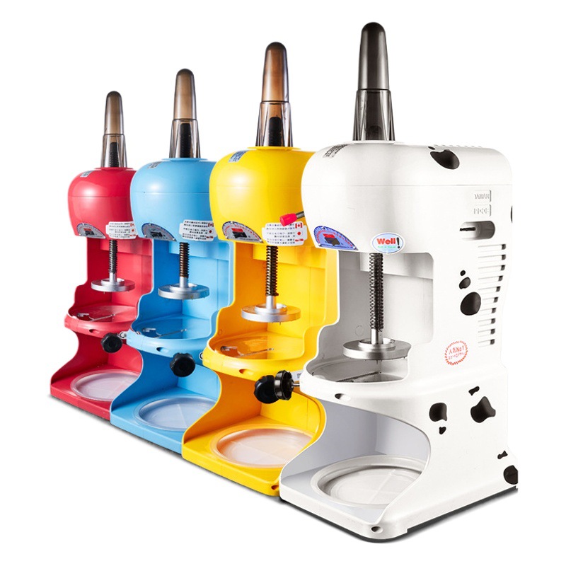 Shaved Ice Machine Commercial Snowflake Ice Machine Hand-Cranked Semi-Automatic Desktop Dessert Stall Smoothie Machine 110V American Standard