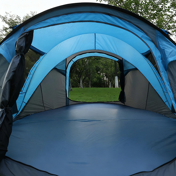 Manufacturer's Outdoor Tent for 5 People, Large Size, No Installation Required, Foldable, Fully Automatic, Hand-Pull Tent for Outdoor Camping, Waterproof and Sun Protection