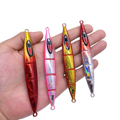 掠鯨人 80g深海海釣慢搖路亞鐵板速沉鐵板海釣船釣鮁魚帶魚假餌